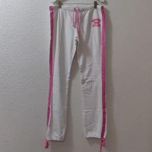 Vintage PINK VS White and Pink Track Pants